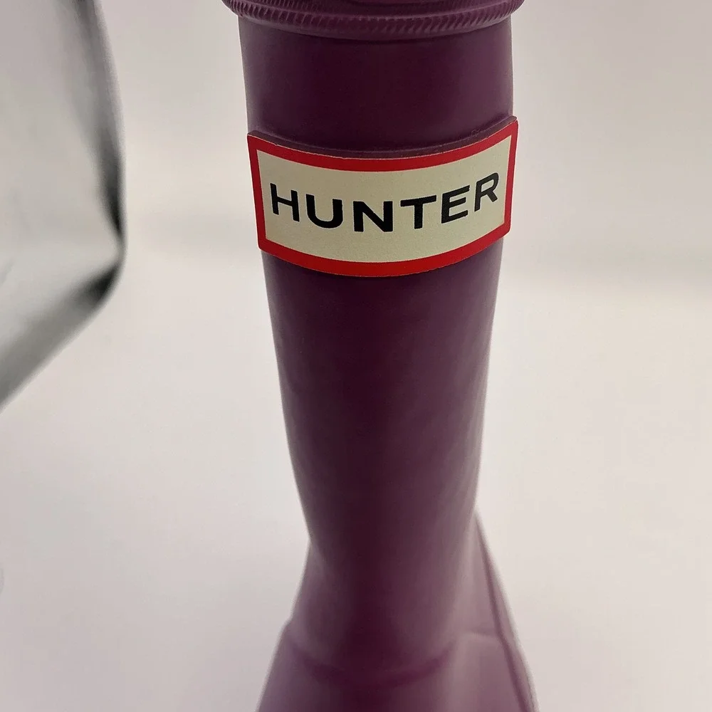 Hunter Kids Original First Gloss Purple Rain Boots US 10B 11G EU 27 KFT5003RGL